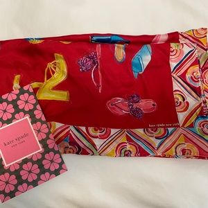 Kate Spade Shoe Silk Square Scarf